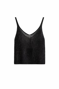 TOP BRILLO TIRANTES FINOS ESCOTE PICO FIESTA FBZMT9595