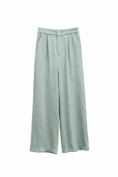 PANTALÓN PALAZZO DE TIRO ALTO COLOR AZUL CLARO CORTE AMPLIO ELEGANTE MUJER FBZMR22293