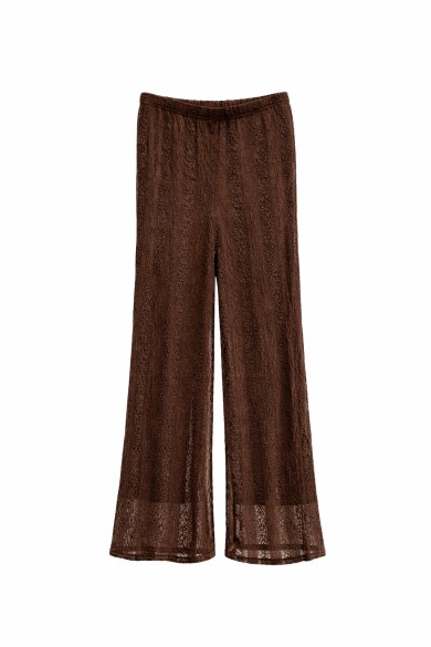 CONJUNTO TOP DE TIRANTES CON VOLANTES PANTALÓN RECTO FLUIDO VARIOS COLORES VERANO MUJER FBZMA1651AB