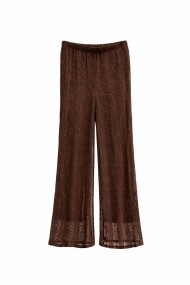 CONJUNTO TOP DE TIRANTES CON VOLANTES PANTALÓN RECTO FLUIDO VARIOS COLORES VERANO MUJER FBZMA1651AB
