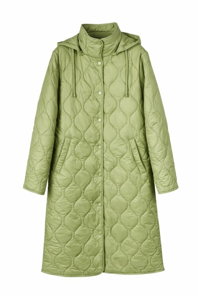 ABRIGO LARGO ACOLCHADO CON CAPUCHA CIERRE FRONTAL BOLSILLOS VARIOS COLORES TY-Z68570