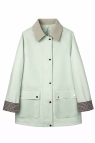 CHAQUETA CORTA CON BOTONES CUELLO EN CONTRASTE BOLSILLOS VARIOS COLORES TY-Z68056