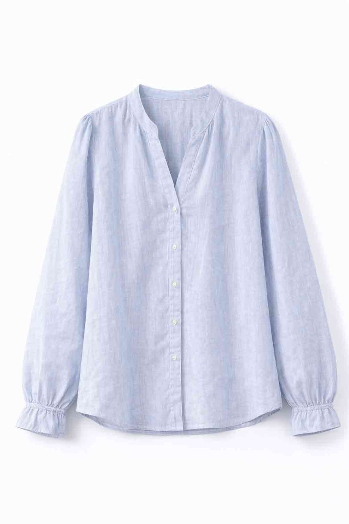 BLUSA RAYAS MANGA LARGA CUELLO ABIERTO VARIOS COLORES DD-1D2069