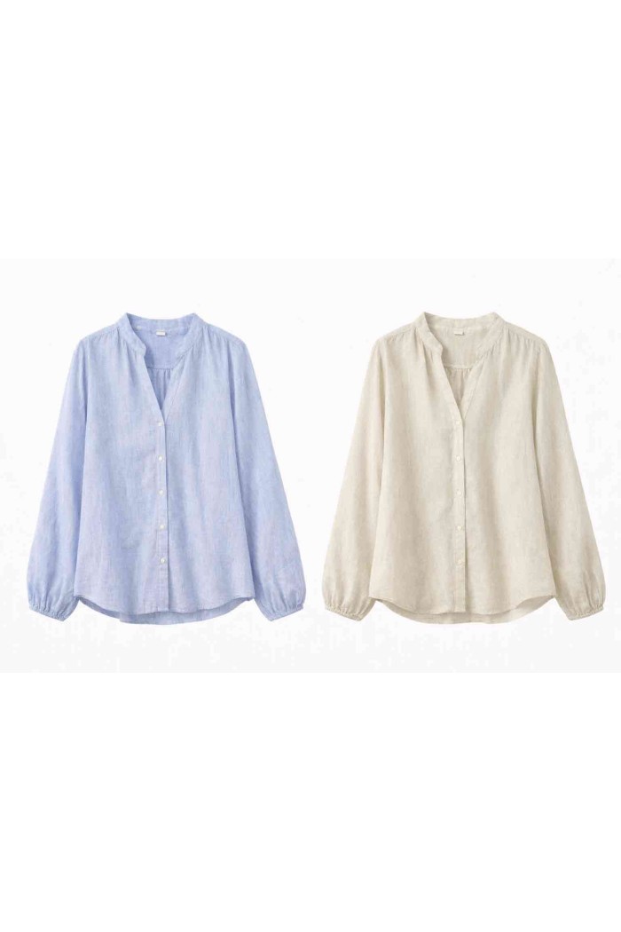 BLUSA RAYAS MANGA LARGA CUELLO ABIERTO VARIOS COLORES DD-1D2069