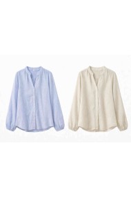 BLUSA RAYAS MANGA LARGA CUELLO ABIERTO VARIOS COLORES DD-1D2069