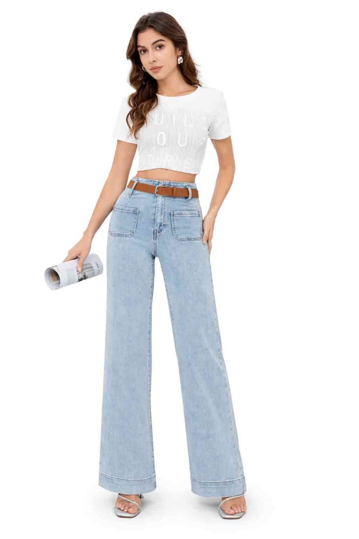 JEANS DAD FIT TIRO ALTO PIERNA ANCHA FBZT6061