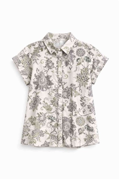 CONJUNTO ESTAMPADO CAMISA PANTALÓN CORTE FLUIDO DD-1D19711972