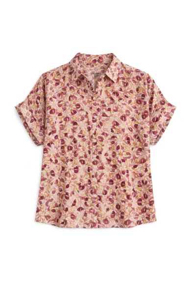 CAMISA ESTAMPADA DE MANGA CORTA VARIOS COLORES DD-1D2134