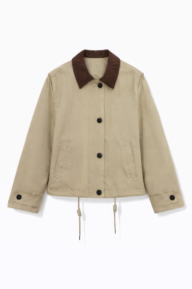 CHAQUETA CORTAS DE ESTILO CASUAL CON CUELLO EN CONTRASTE TY-M9295