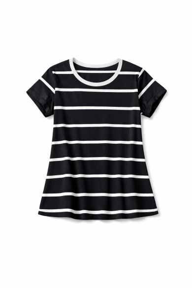 CAMISETA DE RAYAS MANGA CORTA VARIOS COLORES TY-K1828