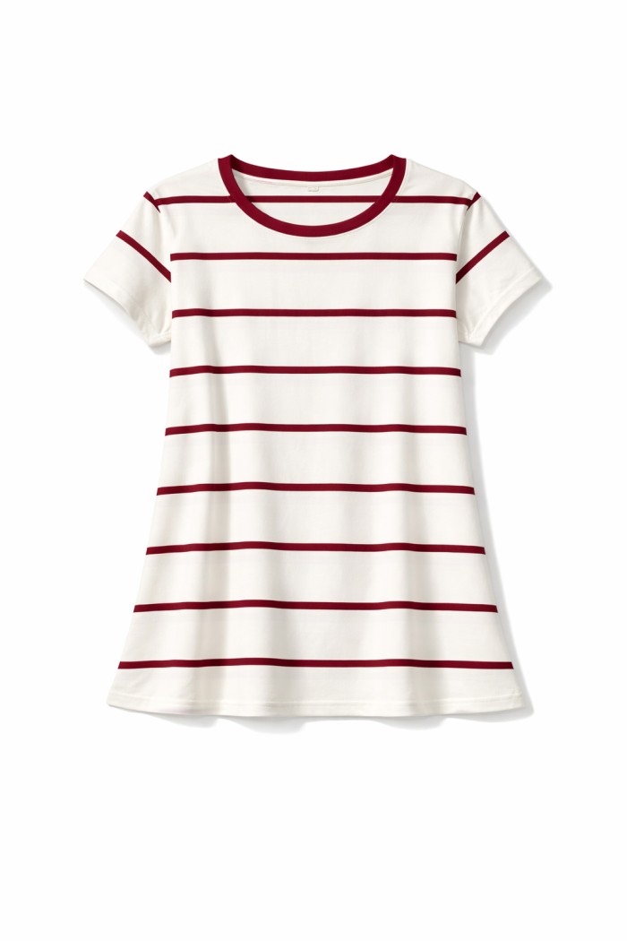 CAMISETA DE RAYAS MANGA CORTA VARIOS COLORES TY-K1830
