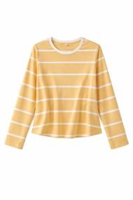 CAMISETA DE RAYAS MANGA LARGA CUELLO REDONDO VARIOS COLORES TY-K1829