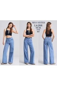 PANTALON VAQUERO MUJER CORTE RECTO ANCHO FBZL6288