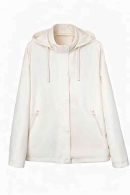 CHAQUETA CORTA CON CAPUCHA REVERSIBLE Y CIERRE DE BOTONES MUJER VARIOS COLORES TY-Z68057