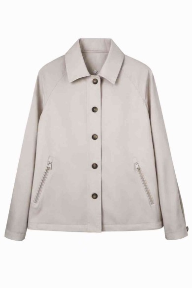CHAQUETA CORTA LISA CON BOTONES Y BOLSILLOS MUJER VARIOS COLORES TY-Z68026