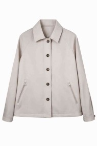 CHAQUETA CORTA LISA CON BOTONES Y BOLSILLOS MUJER VARIOS COLORES TY-Z68026