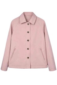 CHAQUETA CORTA LISA CON BOTONES Y BOLSILLOS MUJER VARIOS COLORES TY-Z68026