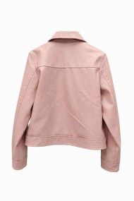 CHAQUETA CORTA TIPO POLIPIEL CON CREMALLERA Y BOLSILLOS MUJER VARIOS COLORES TY-M9290