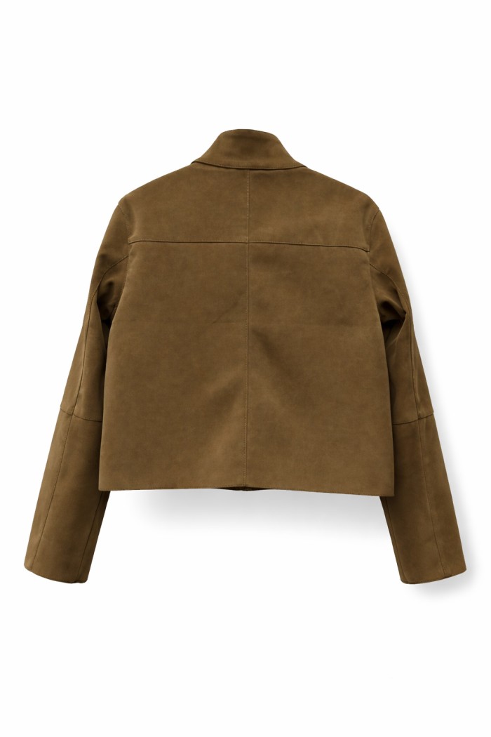 CHAQUETA CORTA EFECTO CUERO CON BOTONES – VARIOS COLORES TY-M9338
