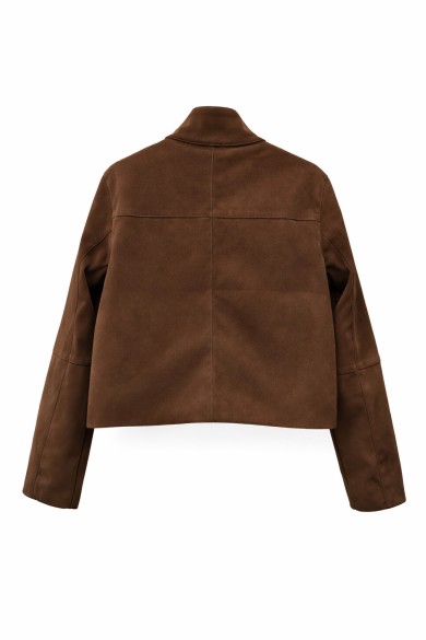 CHAQUETA CORTA EFECTO CUERO CON BOTONES VARIOS COLORES TY-M9338