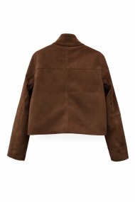 CHAQUETA CORTA EFECTO CUERO CON BOTONES VARIOS COLORES TY-M9338