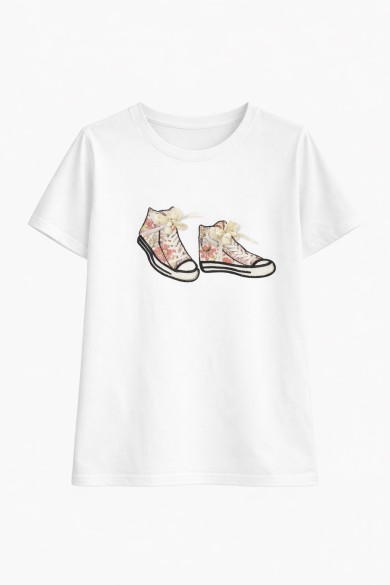 CAMISETA MUJER ESTAMPADO FIGURAS VARIOS DIBUJOS TY-K1869