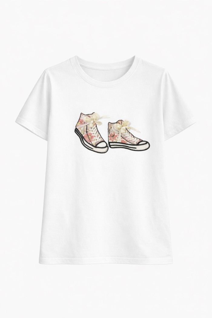CAMISETA MUJER ESTAMPADO FIGURAS VARIOS DIBUJOS TY-K1869