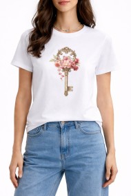 CAMISETA MUJER ESTAMPADO FIGURAS VARIOS DIBUJOS TY-K1862