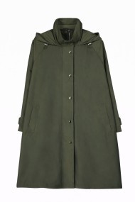 GABARDINA LARGA CON CAPUCHA VARIOS COLORES TY-Z68828 VERDE KAI