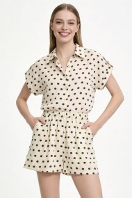 CONJUNTO DE LUNARES CAMISA SHORT DBT-X6159