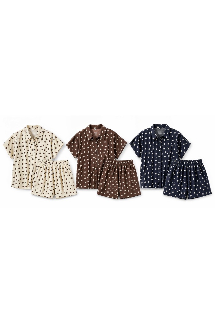 CONJUNTO DE LUNARES CAMISA SHORT DBT-X6159