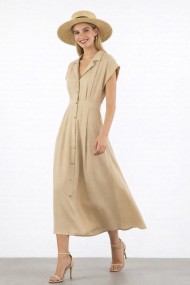 VESTIDO MIDI CAMISERO SIN MANGAS DBT-X6019