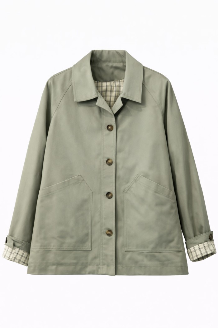 CHAQUETA CORTA CON BOTONES Y BOLSILLOS TY-Z68016
