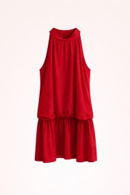 VESTIDO CORTO HALTER FLUIDO FBZMR22526