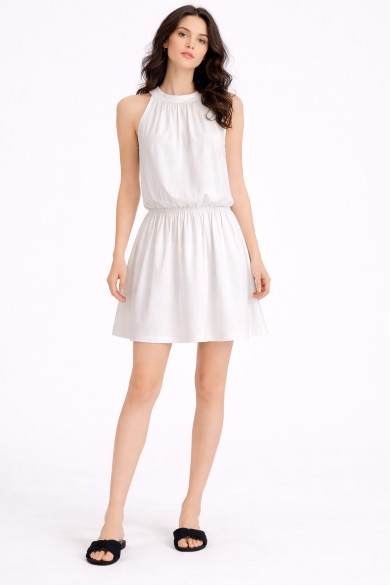 VESTIDO CORTO HALTER FLUIDO FBZMR22528