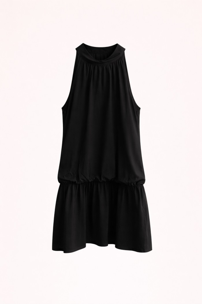 VESTIDO CORTO HALTER FLUIDO FBZMR22530