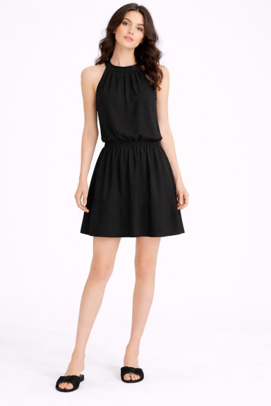 VESTIDO CORTO HALTER FLUIDO FBZMR22530