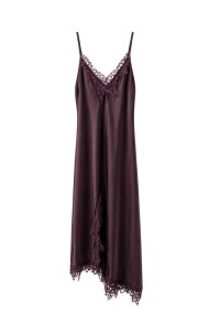 VESTIDO LENCERO MIDI CON ENCAJE FBZM1700