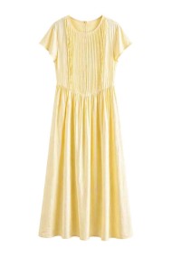 VESTIDO MIDI PLISADO MANGA CORTA FBZMA1681