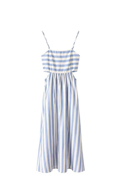 VESTIDO LARGO DE TIRANTES RAYAS VERANO FBZMA1693