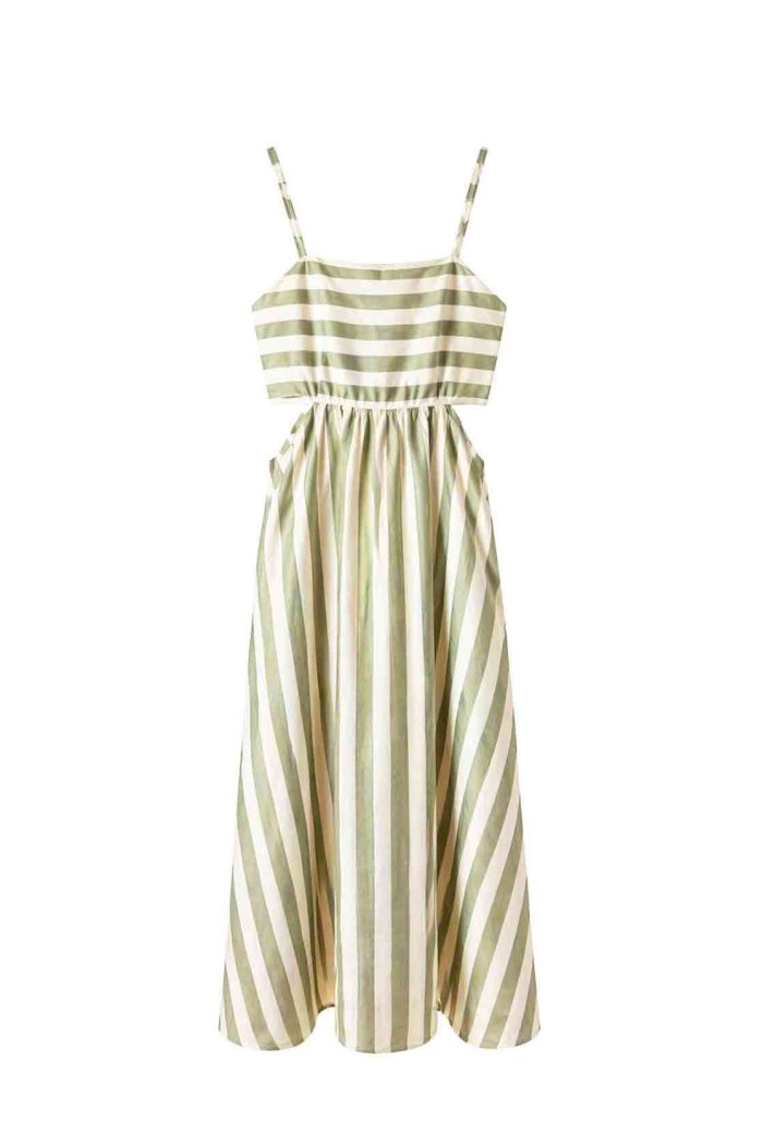 VESTIDO LARGO DE TIRANTES RAYAS VERANO FBZMA1691