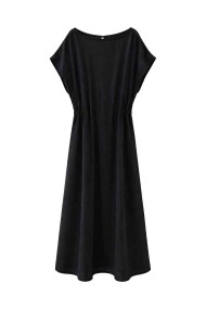 VESTIDO MIDI SUELTO CON CINTURA FRUNCIDA FBZMR22499