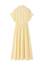 VESTIDO MIDI CAMISERO PLISADO FBZMA1686