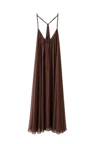 VESTIDO LARGO DE TIRANTES ESPALDA CRUZADA FBZMA1710