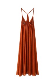 VESTIDO LARGO DE TIRANTES ESPALDA CRUZADA FBZMA1709