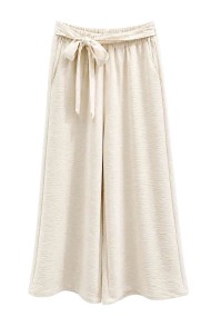 PANTALÓN PALAZZO FLUIDO CON CINTURA ELÁSTICA Y LAZO TY-H2501