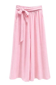 PANTALÓN PALAZZO FLUIDO CON CINTURA ELÁSTICA Y LAZO TY-H2501