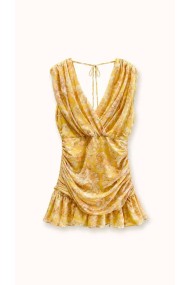 VESTIDO CORTO SATINADO ESTAMPADO FBZMR22544