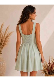 VESTIDO CORTO FLUIDO CON ESCOTE DRAPEADO FBZMR22538