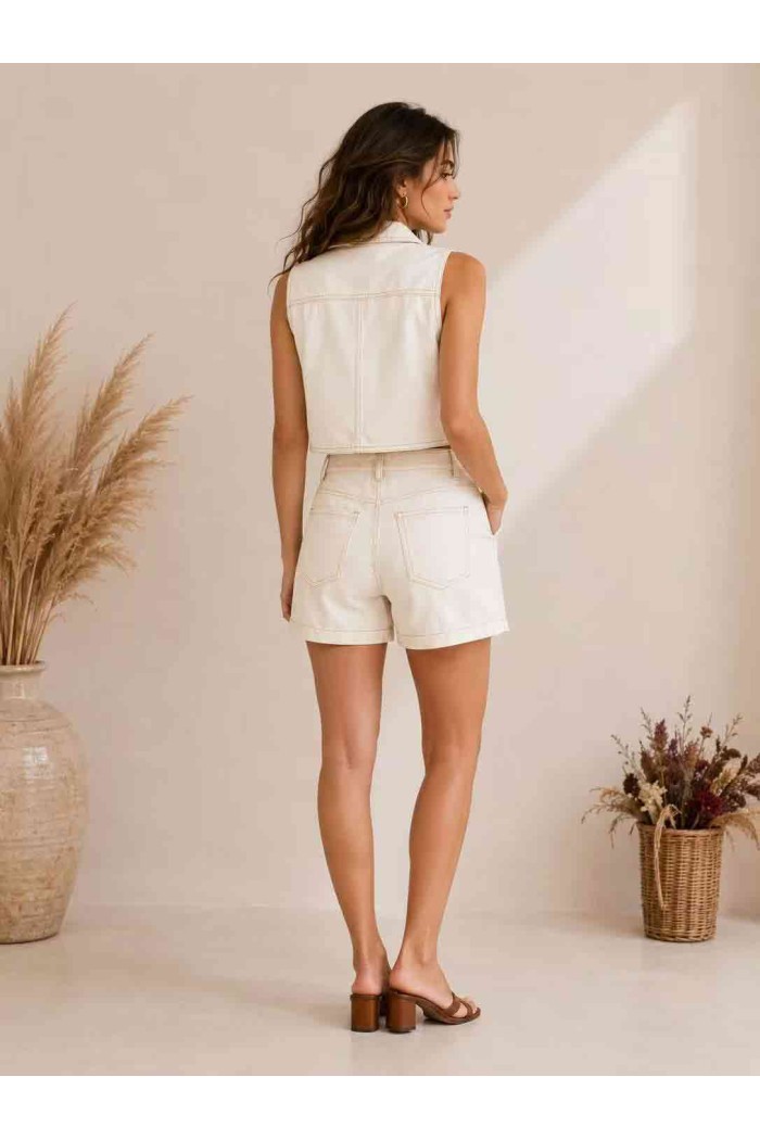 CONJUNTO DENIM SIN MANGAS CON SHORT FBZMR22517